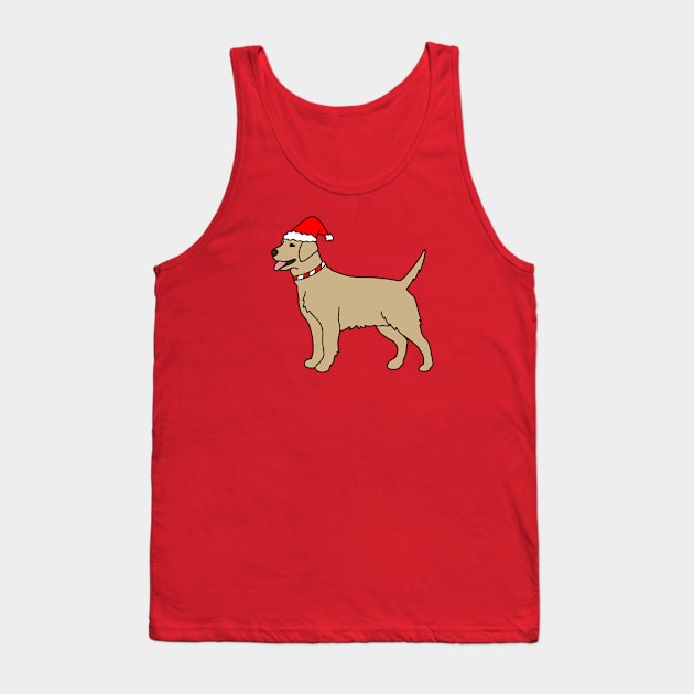 Christmas Dog Tank Top by Kelly Louise Art